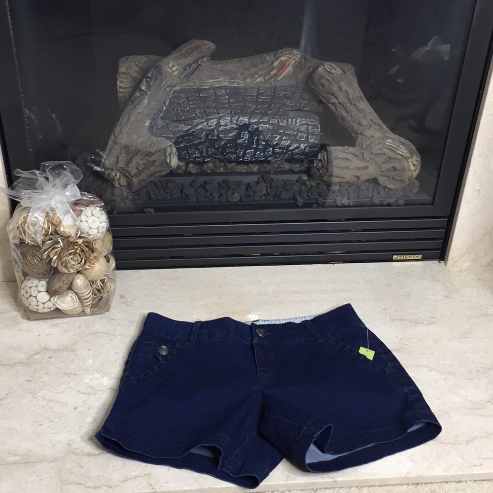 Blue Jean Denim Short Shorts Size 9 Copper Key